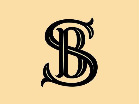 Thank you EVERYONE for the amazing feedback and thoughts on my previous post. It's helped a ton. Here's the updated monogram. After your feedback, this monogram has improved so much. Now I'm finall... Sb Tattoo, Initials Logo Monograms, B Letter Images, Makeup Artist Logo Design, Sb Logo, P Logo Design, Initials Logo Design, Makeup Artist Logo, Initial Tattoo