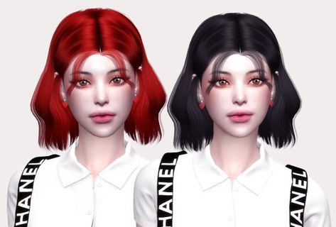 Sims 4 Cc Egirl, S4cc Hair, Sims4 Cc Patreon, Ts4 Mods, Cc Patreon, Cotton Candy Hair, Sims 4 Anime, Candy Hair, Sims Hair