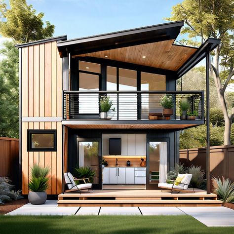 Modular adu designs for rapid assembly. Discover multifamily ADU designs that maximize space, boost property value, and offer creative solutions for modern living. Adu Designs, Space Maximization, Adu Ideas, Prefab Home, Modern Prefab Homes, Construction Waste, Accessory Dwelling Unit, Simple House Design, Design Hack