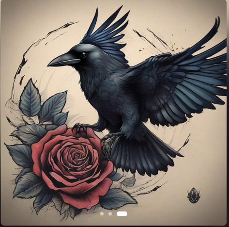 Raven Tattoos, L Tattoo, Crow Tattoo, Cross Tattoo Designs, Raven Tattoo, Crows Ravens, Phone Theme, Cross Tattoo, White Doves