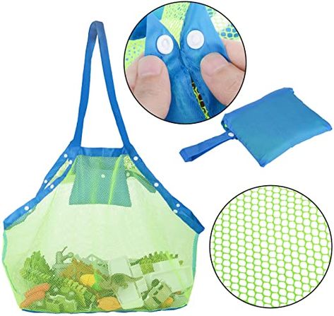 Kids Beach Toys, Beach & Sand Toys, Toys Market, Picnic Tote, Mesh Beach Bags, Mesh Tote Bag, Toy Storage Bags, Sand Toys, Sand Bag