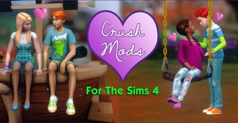 crush mod Sims 4 High School, Mods Sims 4, High School Crush, Tumblr Sims 4, Sims 4 Teen, High School Years, Do It Better, Sims 4 Collections, First Crush