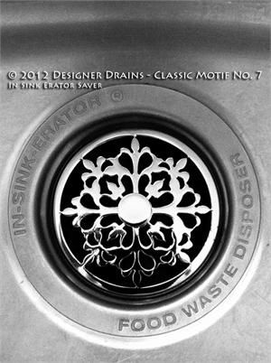 Designer Drains - Kitchen Sink - Classic Motif No.7 Contemporary Kitchen Sinks, Sink Stopper, Kitchen Sink Strainer, Kitchen Sink Accessories, Sink Strainer, Kitchen Sinks, Kitchen Sink Faucets, Sink Accessories, Kitchen Redo