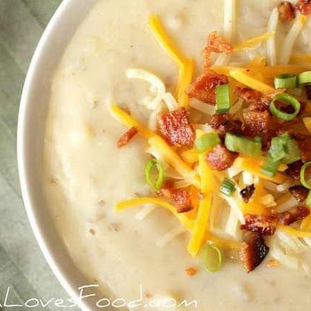 Baked Potato Soup - Crockpot Recipe- can never have too many baked potato soup recipes Potato Soup Crockpot Recipes, Crock Pot Baked Potatoes, Baked Potato Soup Recipe, Slow Cooker Potato Soup, Slow Cooker Potatoes, Slow Cooker Baking, Cheesy Potato, Crock Pot Recipes, Crockpot Soup Recipes