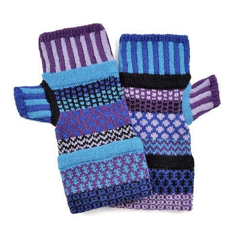 Solmate Socks - Mismatched Fingerless Mittens/Gloves for Women or for Men, Made in USA => To view further, visit now : Best Travel accessories for women Solmate Socks, Knitted Fingerless Gloves, Drink Cozies, Gloves For Women, Best Travel Accessories, Fingerless Gloves Knitted, Chunky Knit Blanket, Fingerless Mittens, Knit Mittens