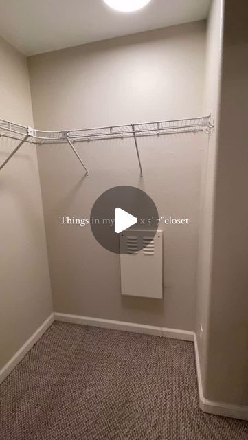 Small U Shaped Walk In Closet Ideas, Closet Alcove Ideas, Small Closet With Mirror, Closet Corners Ideas, Walk In Closet Ideas Rental, Functional Master Closet, Adding A Closet To A Small Bedroom, 6 X 9 Walk In Closet Layout, Master Closet Door Ideas