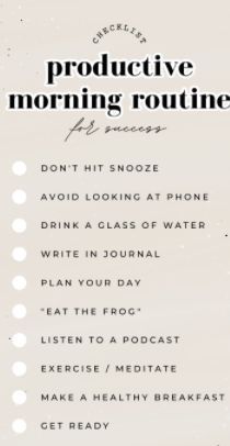 2am Thoughts, Eat The Frog, Productive Morning Routine, Productive Morning, Planning Your Day, Morning Routine, Healthy Breakfast, How To Plan, Writing