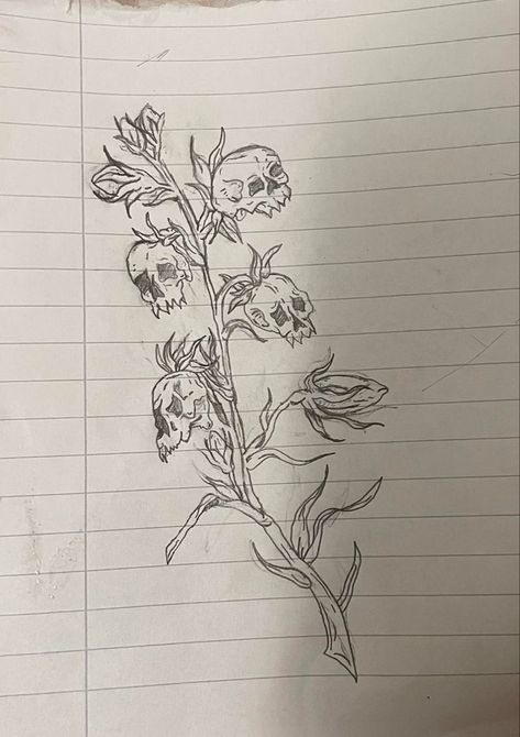 Skull Plant Tattoo, Plant Tattoo, Sketch Tattoo Design, Tattoo Style Drawings, Best Tattoo Designs, Nature Tattoos, Skull Tattoos, Online Group, Tattoo Design Drawings