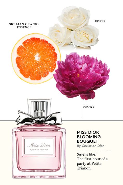 Miss Dior Blooming Bouquet. Ah, now I understand why I love this perfume so much. Dior Parfum, Christian Dior Perfume, Spring Fragrances, Blooming Bouquet, Miss Dior Blooming Bouquet, Perfume Recipes, Hermes Perfume, Luxury Perfumes, Perfumes For Women