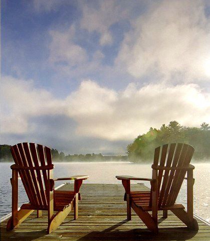 Adirondak Chairs, Muskoka Chairs, Muskoka Chair, Chair Drawing, Adirondack Furniture, River Cabin, Lake Front, Seascape Photography, Art Details