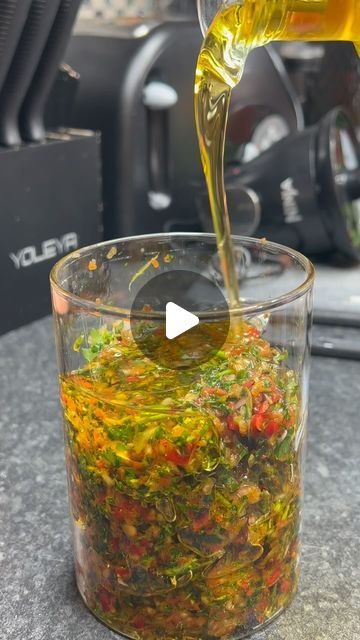 FoodAce on Instagram: "A must have in your fridge, a game changer for your cooking! 

You can find full recipe on my YouTube channel. Search Chimichurri sauce. 

#foodace" How To Make Chimichurri, Chimichurri Sauce Recipe, Ig Food, Chimichurri Recipe, Chimichurri Sauce, Savory Sauce, Healthy Salads, Light Recipes, Salad Dressing