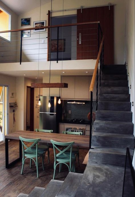 Apartment Designs, Loft House Design, Tiny House Interior Design, Loft Interior Design, Modern Small House Design, Tiny House Loft, House Loft, Small Apartment Design, Loft Interiors