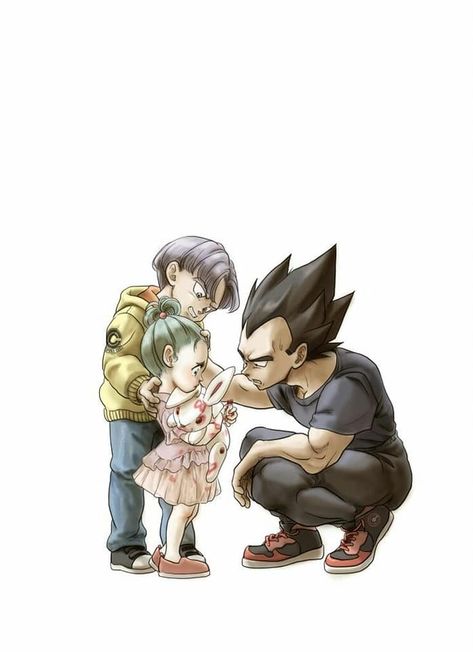 Dragonball Evolution, Vegeta And Trunks, Vegeta And Bulma, Dragon Ball Painting, Dragon Ball Super Artwork, Dragon Ball Image, Dragon Ball Super Manga, Dragon Ball Wallpapers, Dragon Ball Goku