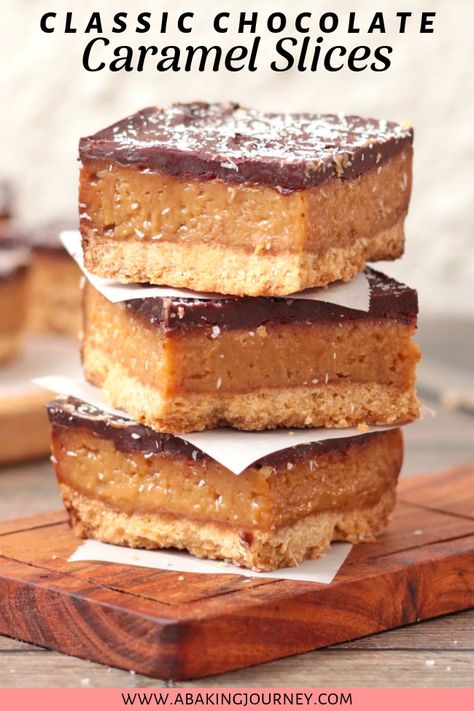 Carmel Slices Recipe, Biscuit Base Desserts, Biscuit Base Recipe, Easy Caramel Slice, Caramel Slice Recipe, Caramel Slices, Australian Snacks, Australian Recipes, Millionaires Shortbread