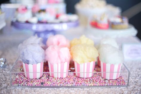 Cloud Dessert, Graduations Ideas, Homemade Baby Puffs, Unicorn Macarons, Cotton Candy Favors, Ice Cream Birthday Party Theme, Unicorn Party Invitation, Cotton Candy Party, I Believe In Unicorns