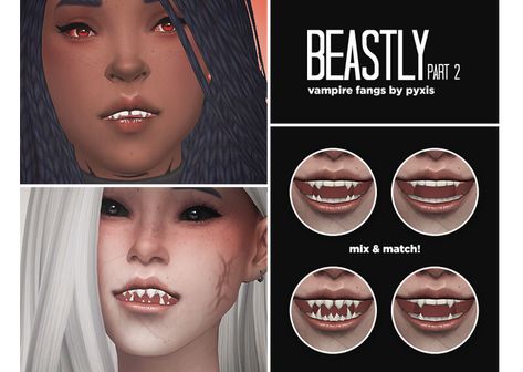 Sims 4 CC Finds: Create-A-Monster (50+ MODS FOUND) – I Felt Like Posting Sims 4 Succubus, Die Sims 4, Sims 4 Game Mods, Vampire Fangs, Sims 4 Cc Makeup, Sims 4 Body Mods, Play Sims, Sims 4 Characters, Sims 4 Mm