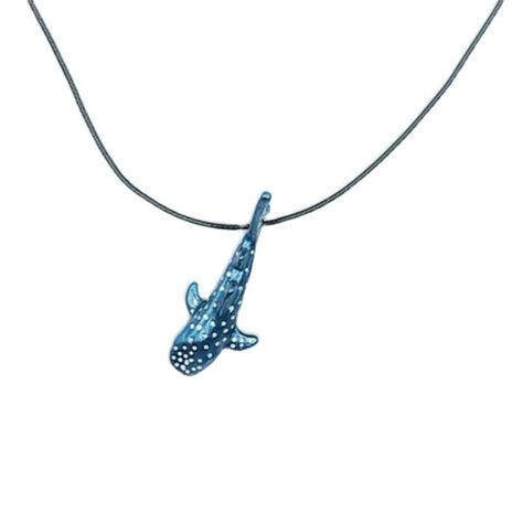 Second Lobe Piercing, Shark Pendant, Ocean Jewelry, Whale Shark, Gentle Giant, Ocean Lover, Swimmers, Lucky Charm, Marine Life