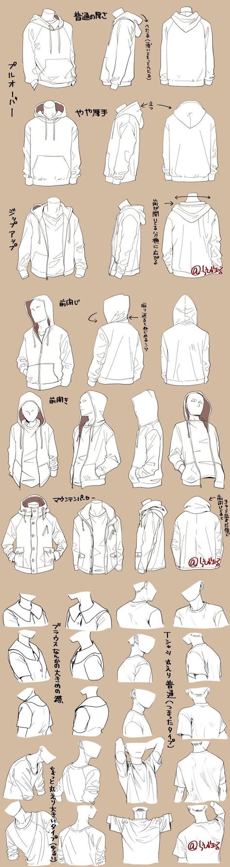 Hoodie study Person Wearing Hoodie Drawing, Clothes Hoodie, Clothes Drawing, Jacket Hoodie, Poses References, Sketch Inspiration, Body Drawing, Anime Drawings Tutorials, Drawing Clothes