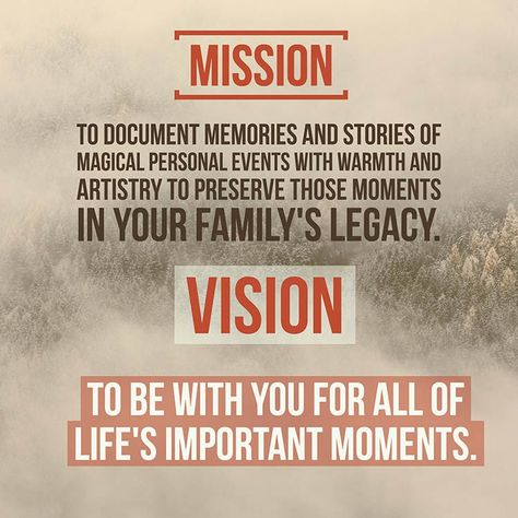 Photography mission and vision statement Photography Mission Statement, Mission Statement Examples Business, Business Mission Statement, Mission Statement Examples, Mission Statements, Business Mission, Vision Statement, Family Legacy, Mission Statement