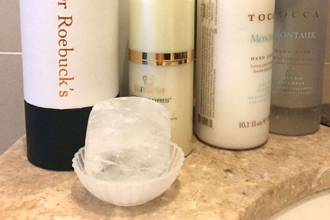 Do Crystal Deodorant Stones Actually Work? Salt Deodorant, Crystal Deodorant, Toothpaste Recipe, Mineral Salt, Salt Crystal, Low Waste, Lack Of Energy, Cool Rocks, Rock Salt