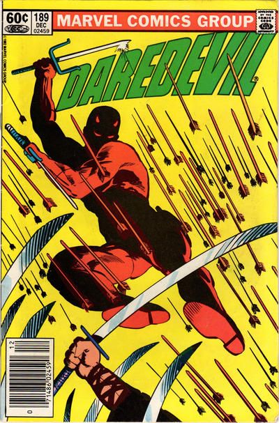 Daredevil Vol 1 - #189 Frank Miller Art, Daredevil Comic, Dare Devil, Marvel Comics Covers, Marvel Daredevil, Classic Comic Books, Frank Miller, Marvel Comic Books, Ms Marvel