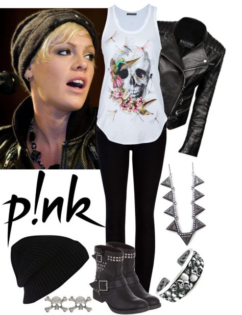 Rockers Outfit For Women, Punk Rock Costume Women, Pink Rock Outfit, P!nk Style Outfits, P!nk Style Fashion, P!nk Concert Outfit Ideas 2023, P!nk Inspired Outfits, P!nk Concert Outfit, What To Wear To A P!nk Concert