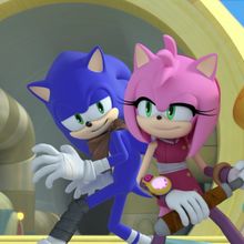 Sonic Boom Amy, Sonamy Comic, Amy The Hedgehog, Sonic And Amy, Cartoon Books, Sonic Funny, Sonic Franchise, Blue Hedgehog, Sonic 3