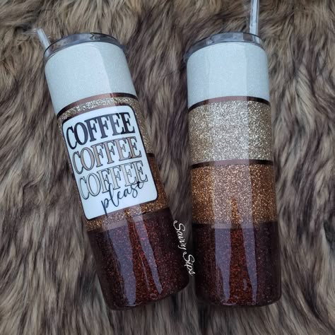 Coffee Glitter Tumbler, Brown Tumbler Ideas, Epoxy Cup Designs, Epoxy Mugs With Handle, Harley Davidson Epoxy Tumblers, Popular Epoxy Tumblers, Epoxy Wine Tumbler Ideas, Epoxy Coffee Mugs, Disney Tumbler Ideas