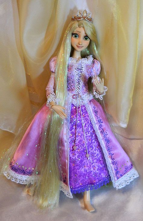 For SALE NOW Disney Tangled Rapunzel OOAK doll by DanielMinaev on DeviantArt Disney Princess Doll Collection, Disney Barbie Dolls, Rapunzel Disney, Disney Princess Dolls, Princess Dress Up, Tangled Rapunzel, Disney Rapunzel, Disney Princess Dresses, Disney Tangled