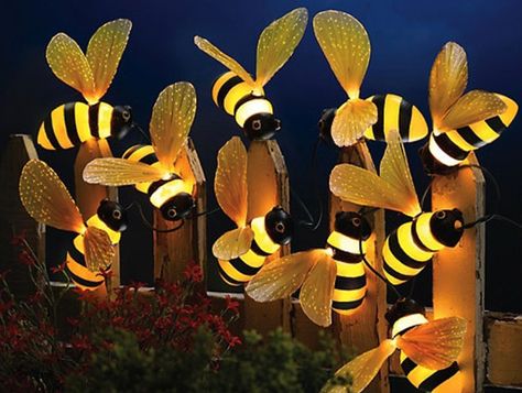 Bumblebee Fiber Optic Outdoor String Lights Buzzy Bee, I Love Bees, Outdoor String Lights, Patio String Lights, Bee Garden, Bee Inspired, Bee Mine, Collections Etc, Bee Crafts