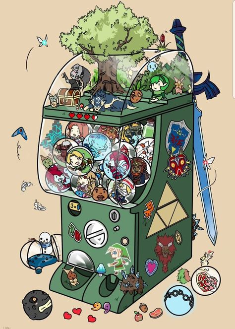 This is so cuteeee Evoluzioni Eevee, Legend Of Zelda Art, Zelda Fitzgerald, Legend Of Zelda Memes, Zelda Funny, Isometric Art, Game Machine, Link Zelda, Nintendo Art