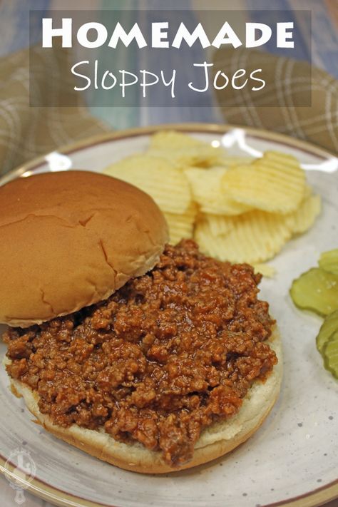 Joe Sandwich, Sloppy Joe Recipe Easy, Homemade Sloppy Joes, Fingerfood Party, Were Back, Sloppy Joes Recipe, Savory Dishes, Sloppy Joe, Sloppy Joes