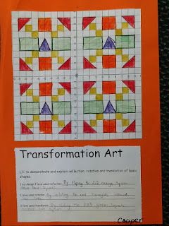 Transformation Geometry, Transformations Math, Year 3 Maths, Transformation Art, Transformation Project, Math Crafts, 7th Grade Math, 8th Grade Math, Grade 7