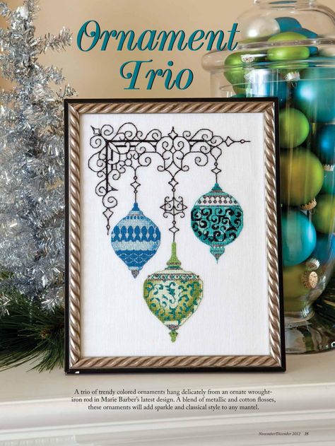 Christmas Stitchery, Needlework Christmas, Holiday Cross Stitch, Xmas Cross Stitch, Just Cross Stitch, Winter Cross Stitch, Cross Stitch Christmas Ornaments, Cross Stitch Love, Cross Stitch Finishing