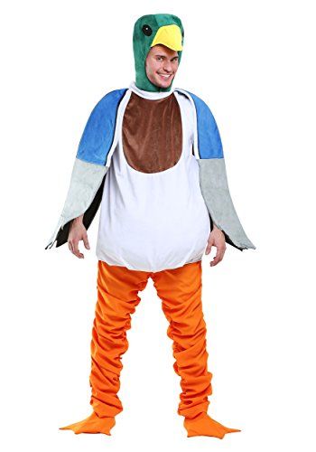 Mallard Duck Costume, Duck Costume, Hunter Costume, Ducky Duck, Colorful Wings, Men Costumes, Duck Dress, Duck Costumes, Shirred Fabric