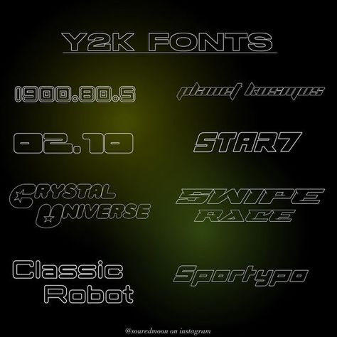 Y2K fonts!! (google drive) Dafont fonts Font fonts #font #fonts #dafontfonts Script Fonts #scriptfonts 3.1079 Youtube Fonts Dafont, Fonts For Thumbnails, Dafont Fonts Y2k, Youtube Fonts, Fonts Pairing, Fonts Design Ideas, Fonts Poster, Y2k Fonts, Best Free Script Fonts