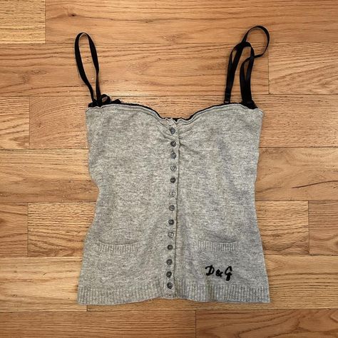 d&g corset tank with built in bra the strap ripped... - Depop Dolce And Gabbana Corset Top, Vintage Dolce And Gabbana Top, 90s Dolce And Gabbana, Dolce And Gabbana Top, Diy Tube Top, Dolce And Gabbana Clothes, Vintage Tanks, Vintage Dolce And Gabbana, Depop Vintage