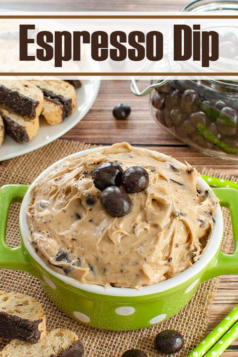 Coffee And Dessert Party Ideas, Chocolate Dip For Cookies, Dip Night Ideas, Chocolate Chip Football Dip, Coffee Appetizers, Things To Dip In Chocolate, New Year’s Day Dessert, Hot Chocolate Dessert Dip, Espresso Ideas