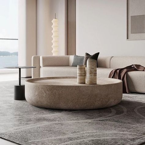 SHOPOOLY | FURNITURE IN STYLE shared a post on Instagram: "Full Natural Stone-Nested Coffee Table . . . . . . . . #shopoolycoffeetable #shopoolyteatable #coffeetable #teatable #centertable #shopoolycentertable #we_are_shopooly #shopoolyfurniture #shopoolyfurniturecustomiser #shopoolynestedcoffeetable #nestedcoffeetable #shopooly #shopoolyfurniture". Follow their account to see 2917 posts. Travertine Colors, Natural Stone Texture, Marble Round Coffee Table, Round Coffee Table Modern, Travertine Coffee Table, Custom Made Furniture, Marble Coffee Table, Modern Round, Living Room Coffee Table