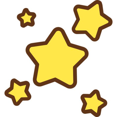 Cute Shapes Clipart, Cute Stars Drawing, Star Clipart Cute, Cute Star Icon, Png Star, Cartoon Stars, Stars Png, Star Cartoon, Sketchbook Assignments