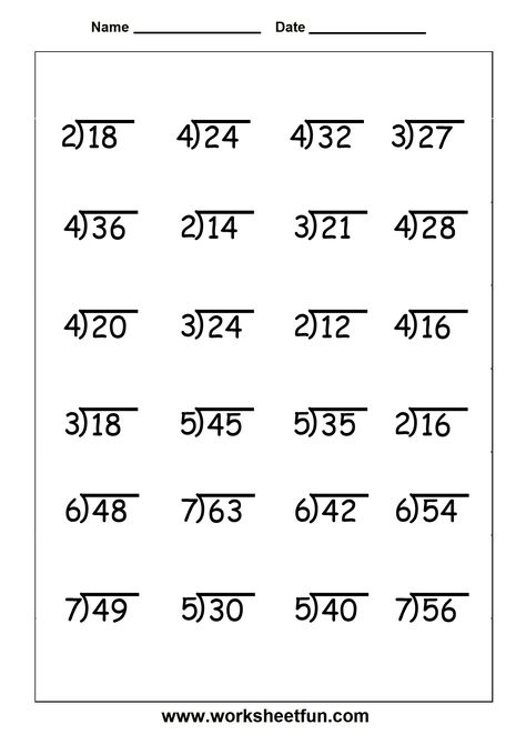 Division - 4 Worksheets Division Worksheets Grade 3, Division Worksheets Grade 4, 3rd Grade Division, Multiplication And Division Worksheets, Printable Multiplication Worksheets, Math Division Worksheets, Math Fact Worksheets, Summer Worksheets, 4th Grade Math Worksheets