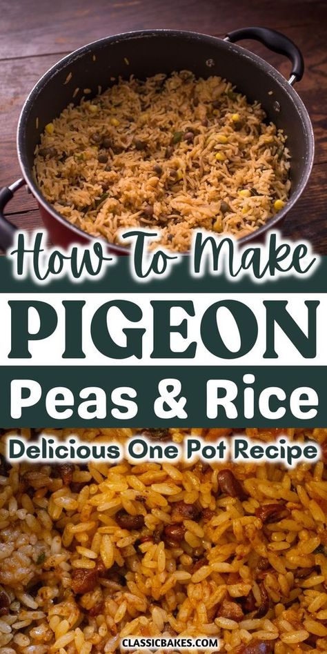 Trinidad Rice And Peas, Red Peas And Rice Recipe, Spanish Rice With Pigeon Peas Recipe, Jamaican Peas And Rice Coconut Milk, Pigeon Peas And Rice Jamaican, Pigeon Peas And Rice Puerto Rico, Pigeon Peas And Rice Caribbean, Dominican Rice And Pigeon Peas, Peri Peri Rice