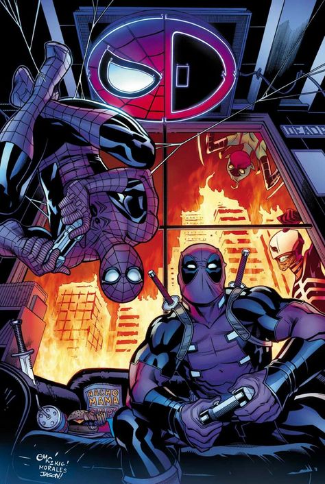 Spider-Man/Deadpool #10 - Ed McGuinness Spider Man Deadpool, Deadpool 2, Deadpool, Spiderman, Marvel, Comics