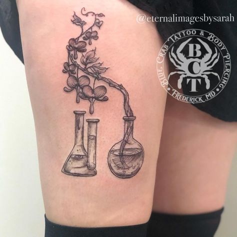 Tattoo Ideas Chemistry, Small Science Tattoos, Chemistry Tattoo Ideas, Coffee Chemistry, Chemistry Tattoo, Anatomical Tattoos, Science Tattoo, Science Tattoos, Seashell Tattoos