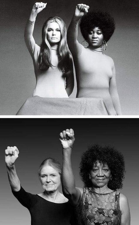 Gloria Steinem  Angela Davis Gloria Steinem, Power To The People, Iconic Women, Women In History, Womens Rights, Inspirational Women, Powerful Women, Black Lives, Human Rights