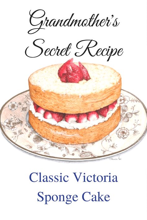 British Sponge Cake Recipe, Victorian Sponge Cake Recipe, Victorian Sponge, Victoria Sponge Cake Recipe, Vegan Victoria Sponge, English Sweets, Victorian Cake, Strawberry Poke Cake, Victoria Sandwich Cake