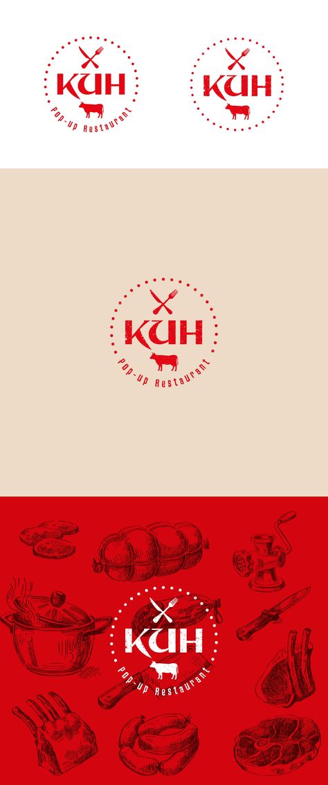 Butcher Design Branding, Meat Restaurant Logo, Butcher Logo Design, Meat Typography, Butcher Shop Logo, Butcher Logo, Meat Logo, Butcher Restaurant, Meat Restaurant