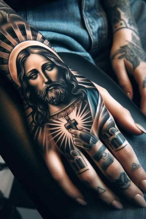 San Judas Hand Tattoo, Angel Tattoo Hand, San Judas Tadeo Tattoo For Women, Catholic Tattoos Sleeve, Saint Jude Tattoo, St Jude Tattoo, Catholic Tattoos For Women, Small Mexican Tattoo, Jesus Tattoo For Women