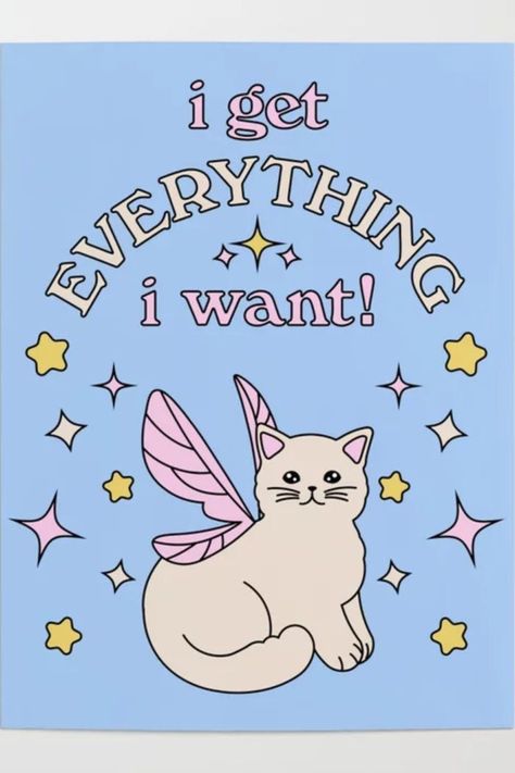 I Get Everything I Want Aesthetic, I Get Everything I Want Wallpaper, Cat With Fairy Wings, I Got Everything I Wanted, I Get Everything I Want, Wallpaper 2024, Fairy Wallpaper, Modern Hippie, Pink Fairy