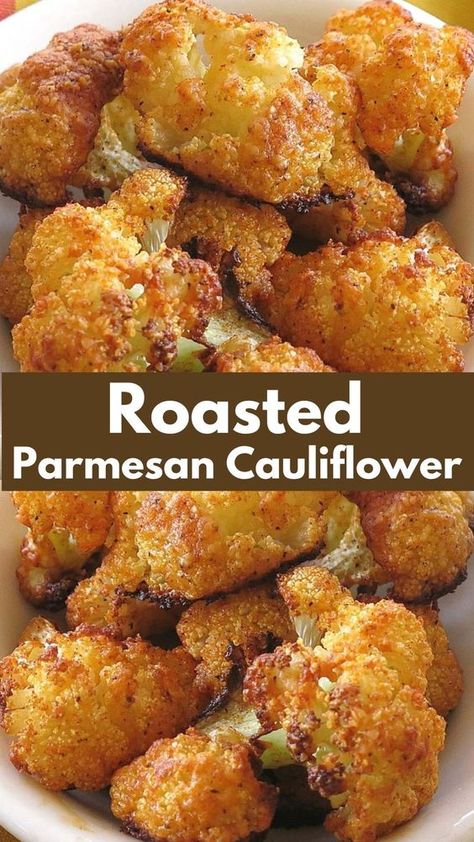 Veggie Dishes Low Carb, Roasted Cauliflower Meals, Delicious Side Veggies, Shredded Cauliflower Recipes, Parmesan Cauliflower Bites, Roasted Cauliflower Bites, Crispy Roasted Cauliflower Recipes, Roasted Cauliflower With Parmesan Cheese, Non Carb Side Dishes